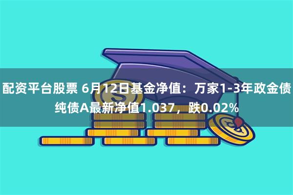 配资平台股票 6月12日基金净值:万家1-3年政金债纯债A最新净值1.037,跌0.02%