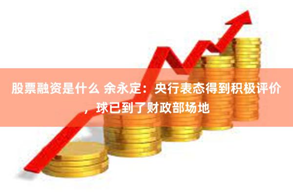 股票融资是什么 余永定:央行表态得到积极评价,球已到了财政部场地